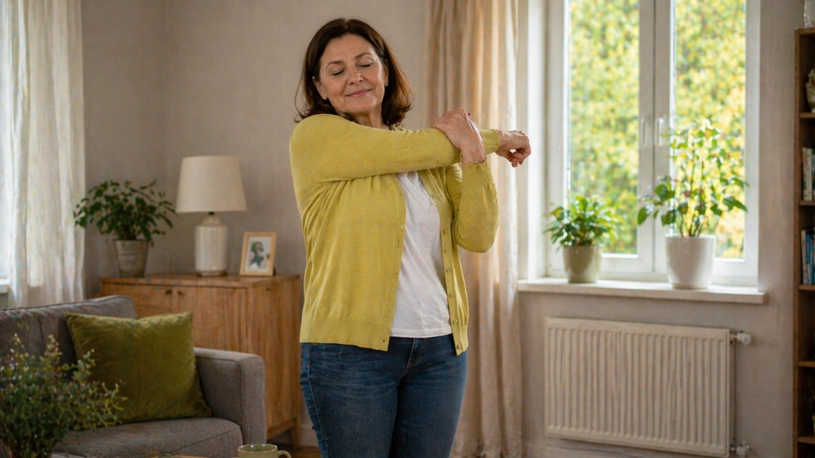 Доглядальниця за літніми людьми відпочиває під час перерви